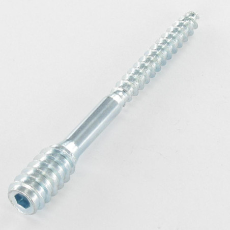 1 x Vindues justeringsskrue 6X80 Gevind 40/21 elforzinket stål 96 timers saltspray uden rødrust