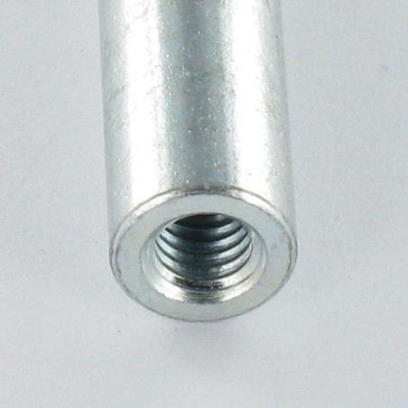 1 x Gevindmuffe cylindrisk M6X30 diameter udenfor 11 elforzinket stål