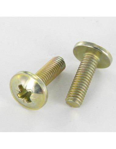 1 x Skrue kopskrue Pozi M6X24 Hoveddiameter...