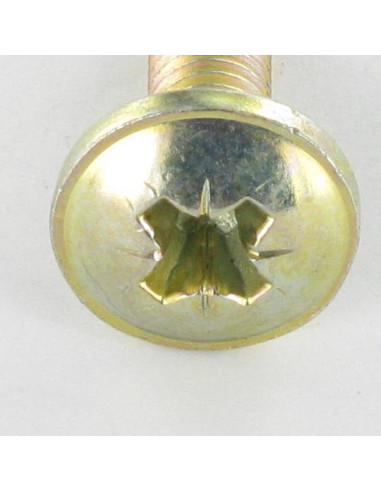 1 x Skrue kopskrue Pozi M6X24 Hoveddiameter...