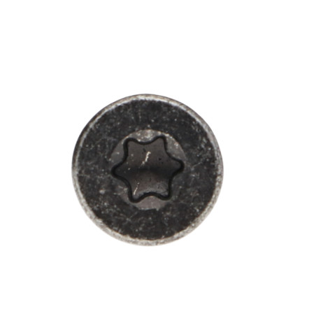 1 x TEKOR skruer trØ og spØnplader forsænket hoved med takker 6X70 Gevind 42 T30 sort galvaniseret spids anti-kløvning