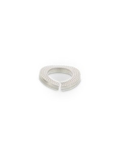 Skiver SIKKERHED Bølget kærv Rustfrit stål M12