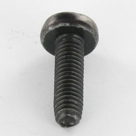 1 x Elvskærende skrue bred kuppelformet hoved M3X10 Pozi PZ7 sort galvaniseret mikroskruer