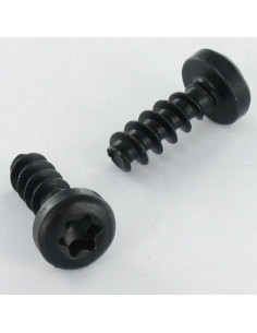 Skrue til plastik panhoved T10 3X16 sort galvaniseret...