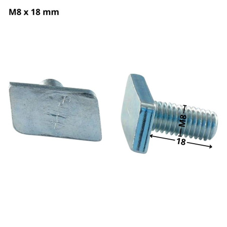 1 x Vis m-hastighed T.LOSANGE M8X18 elforzinket stål