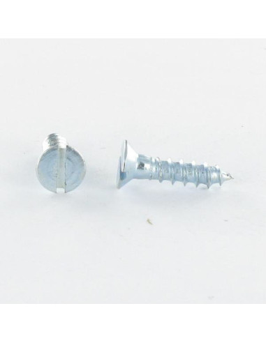 1 x Træskrue forsænket hoved kærv 3X12...
