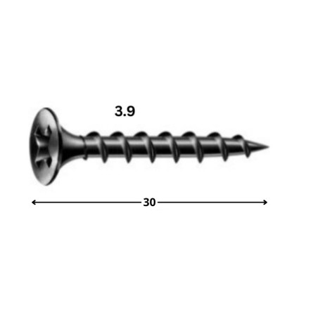 1 x Skrue til gipsplade Spax 3,9X30 Fostfat stål GIX-B