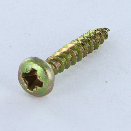 1 x Skrue Spax rundt hoved Pozi PZ8 3,5X15 gul zink