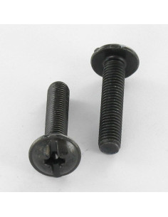 Skrue kopskrue Split POZI M6X45 sort galvaniseret