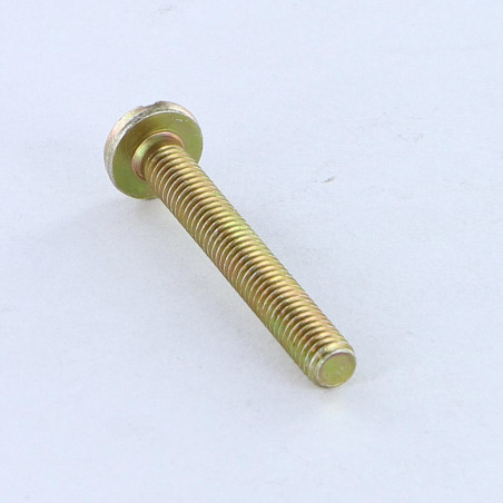 1 x Vis m-hastighed stort cylindrisk pan hoved kærv M5X20 gul zink