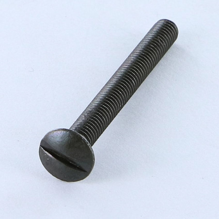 1 x Vis m-hastighed forsænket pan hoved kærv M4X50 sort galvaniseret