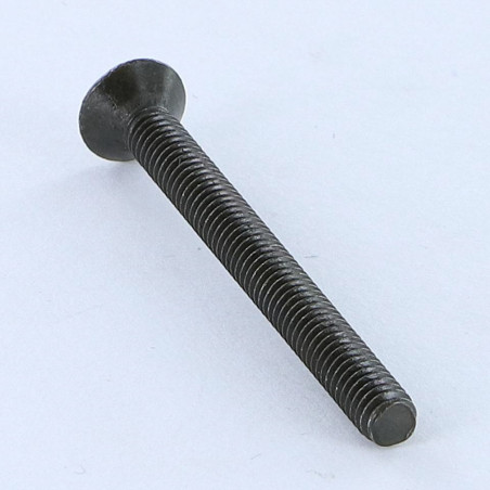 1 x Vis m-hastighed forsænket pan hoved kærv M4X50 sort galvaniseret