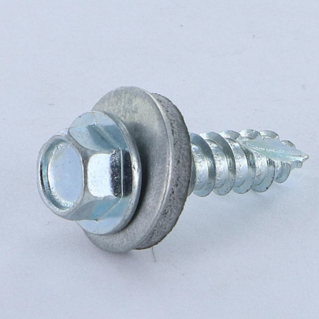 1 x Gevindvalse skrue TH/RD. LCV 6,3X25 elforzinket stål spids anti-kløvning type 17 cut