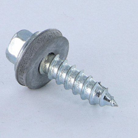 1 x Gevindvalse skrue TH/RD. LCV 6,3X25 elforzinket stål spids anti-kløvning type 17 cut