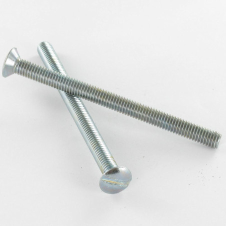 1 x Vis m-hastighed forsænket pan hoved kærv M4X45 elforzinket stål