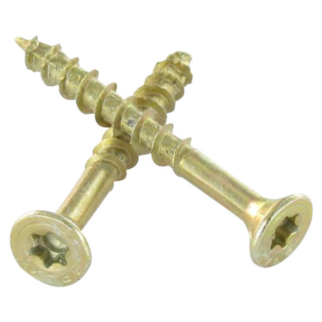 1 x Skrue Spax forsænket hoved T20 4X25 Gevind 25 sort galvaniseret