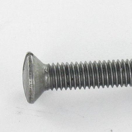 1 x Vis m-hastighed forsænket pan hoved kærv M4X70 Hoveddiameter 7,5 BO Rå stål