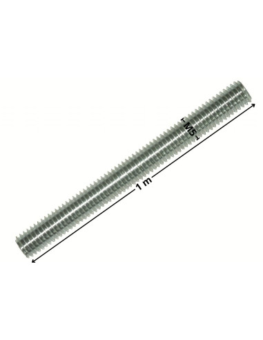 1 x Gevindstang M5 længde 1 meter Klasse 4.8...