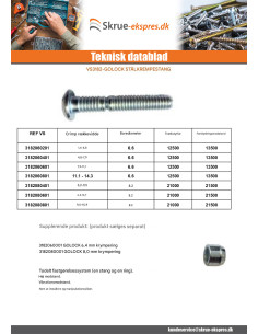 Stang nitte GOLOCK 6.4 MM område 02 Rå stål 2