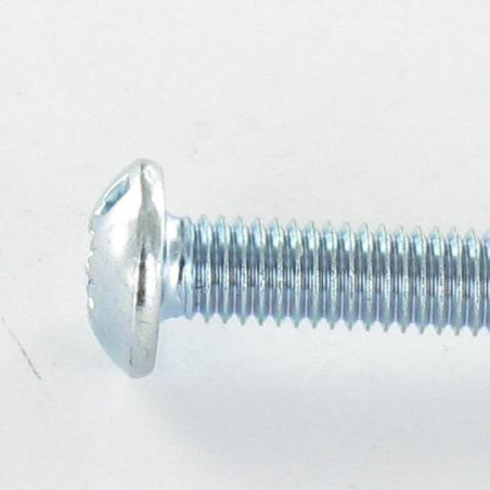 1 x Vis m-hastighed hoved Pan hoved stor serie Pozi PZ9 / kærv M8X50 elforzinket stål
