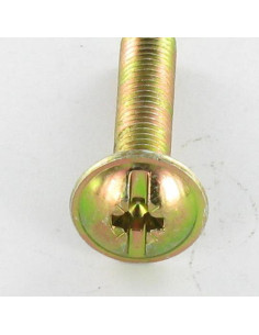 Skrue kopskrue Split POZI M6X10 gul zink 2