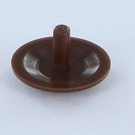 1 x Skruedæksel Spax Nylon MAHOGNI Hoveddiameter 15 KØ2.5X7
