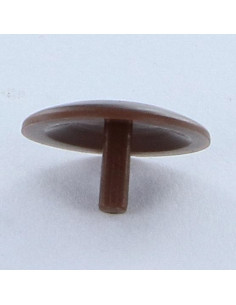 Skruedæksel Spax Nylon MAHOGNI Hoveddiameter 15 KØ2.5X7 2