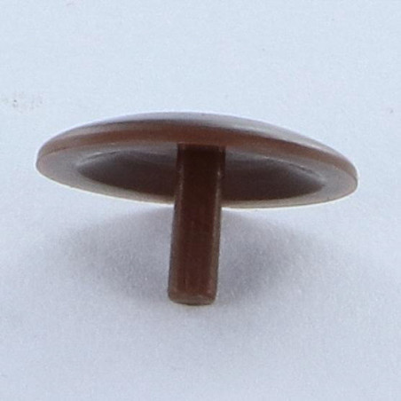1 x Skruedæksel Spax Nylon MAHOGNI Hoveddiameter 15 KØ2.5X7