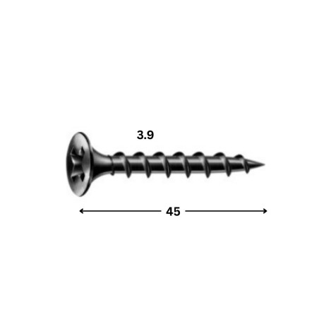 1 x Skrue til gipsplade Spax 3,9X45 Fostfat stål GIX-B