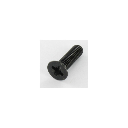 1 x Vis m-hastighed forsænket hoved Pozi PZ9 M6X12 sort galvaniseret