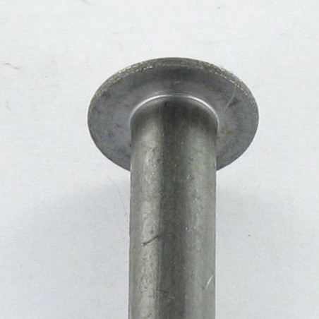 1 x Massiv nitte Linseformet hoved 6X50 Hoveddiameter 9,5 / 1,5 Rå stål
