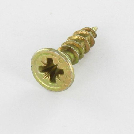 1 x Skrue Spax forsænket hoved Pozi PZ8 4X25 Hoveddiameter 7 Fuld trÃ¥d gul zink