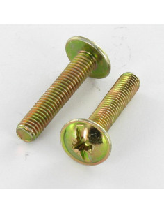 Skrue kopskrue Split POZI M4X25 gul zink 200 timers...