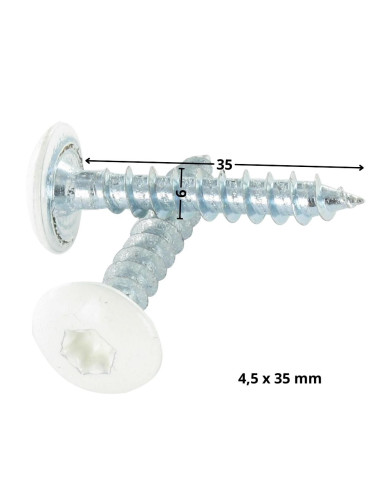 1 x Skrue hængsel 6X35 delvis gevind T30...