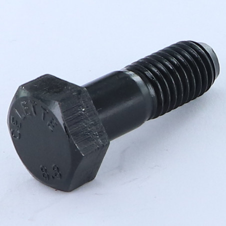 1 x Bolt deltråd Sekskantet hoved M12X37 Gevind 20 Klasse 8.8 Rå stål Cylindrisk ende TRON