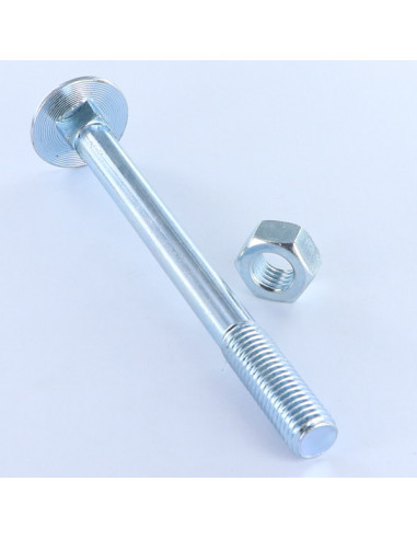 1 x Bolt med møtrik Vognbolt M12X250 delvis...