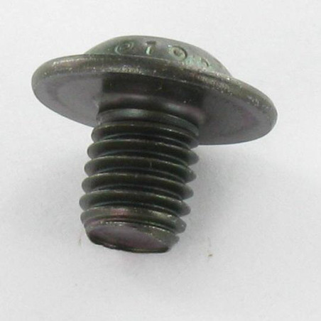 1 x Vis m-hastighed Hult sekskantet pan hoved Flange M6X40 Sekskantet fatning 4 klasse 10.9 Rå stål