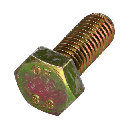 1 x Vis m-hastighed Sekskantet hoved M8X12 Klasse 8.8 gul zink