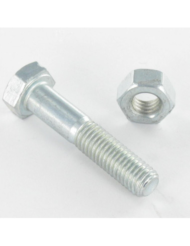 1 x Bolt med møtrik Sekskantet hoved M10X50...