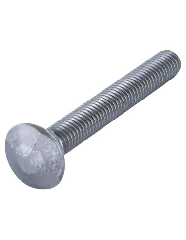 1 x Vognbolt hoved DIAMANT M8X70 sort galvaniseret