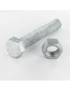 Bolt med møtrik Sekskantet hoved M24X460 Gevind 150...