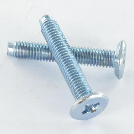 1 x Vis m taux t te plade Pozi M6X35 Ende tilspidset elforzinket stål