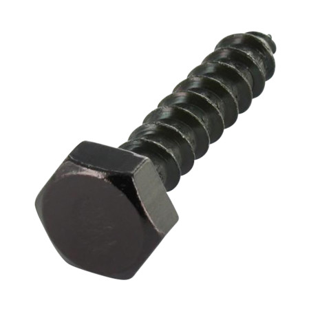 1 x Træskruer 6X20 sort galvaniseret