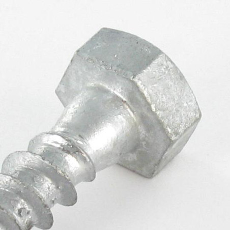 1 x Træskruer 8X140 modstandsdygtig mod korrosion varmgalvaniseret stål