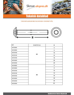 Vis m-hastighed pan hoved Flange T20 M4X10 klasse 10.9... 2