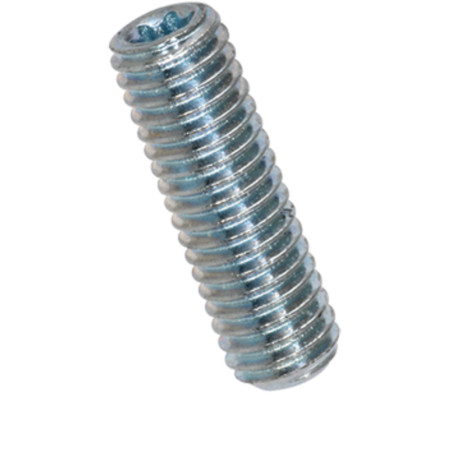 1 x Vis m-hastighed uden hoved flad ende T15 M6X10 modstandsdygtig mod korrosion varmgalvaniseret stål