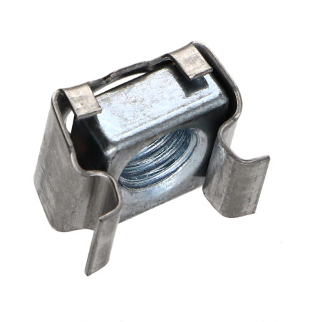 1 x Burmøtrik i rustfrit stål C4806B M6 Tykkelse materiale 1.7 to 2,5