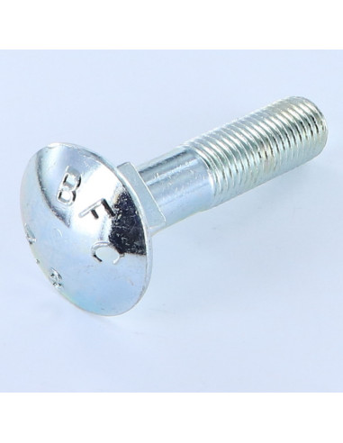 1 x Vognbolt M16X70 delvis gevind elforzinket stål