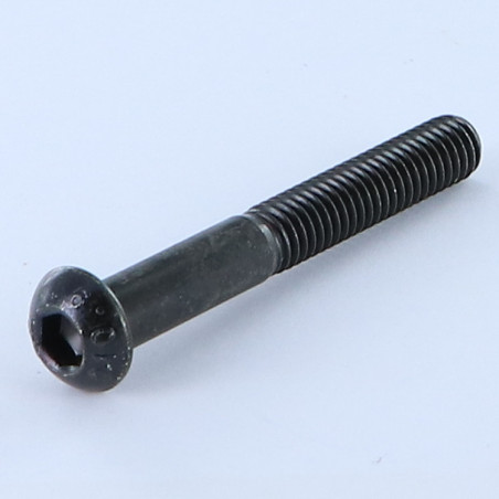 1 x Vis m-hastighed Hult sekskantet pan hoved M5X45 delvis gevind klasse 10.9 Sekskantet fatning 3 sort galvaniseret