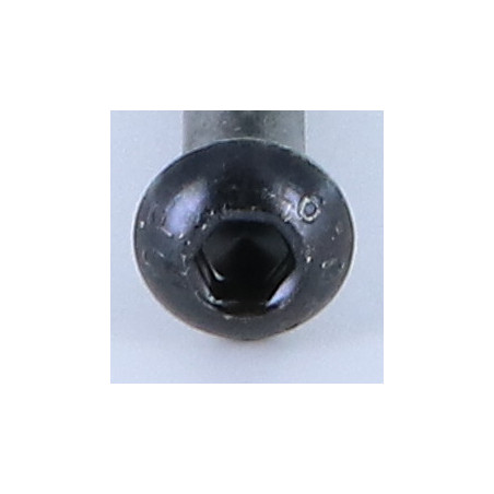 1 x Vis m-hastighed Hult sekskantet pan hoved M5X45 delvis gevind klasse 10.9 Sekskantet fatning 3 sort galvaniseret